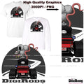Digirods Rat Rod Racer T Bucket Vintage My Bucket Hot Rod Cartoon Car T Shirt