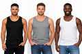 Men’s Cotton Tank Tops 6 Pack – Sleeveless Gym Shirts,Plain Athletic Vests, Soft