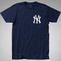 NY Yankees T-Shirt tee New York Baseball Nyc Chest pocket print Men jersey