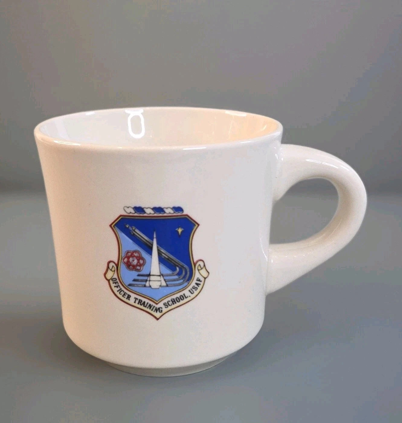 VTG United States Air Force Officer Training School Coffee Mug 1970's MCM 3.5"T