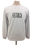 424 Men's T-Shirt White Bank Note Graphic Print Crew Neck Long Sleeves New F1