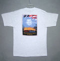 John F Kennedy Shirt Adult XXL 2XL Gray Cotton Florida International Museum Men