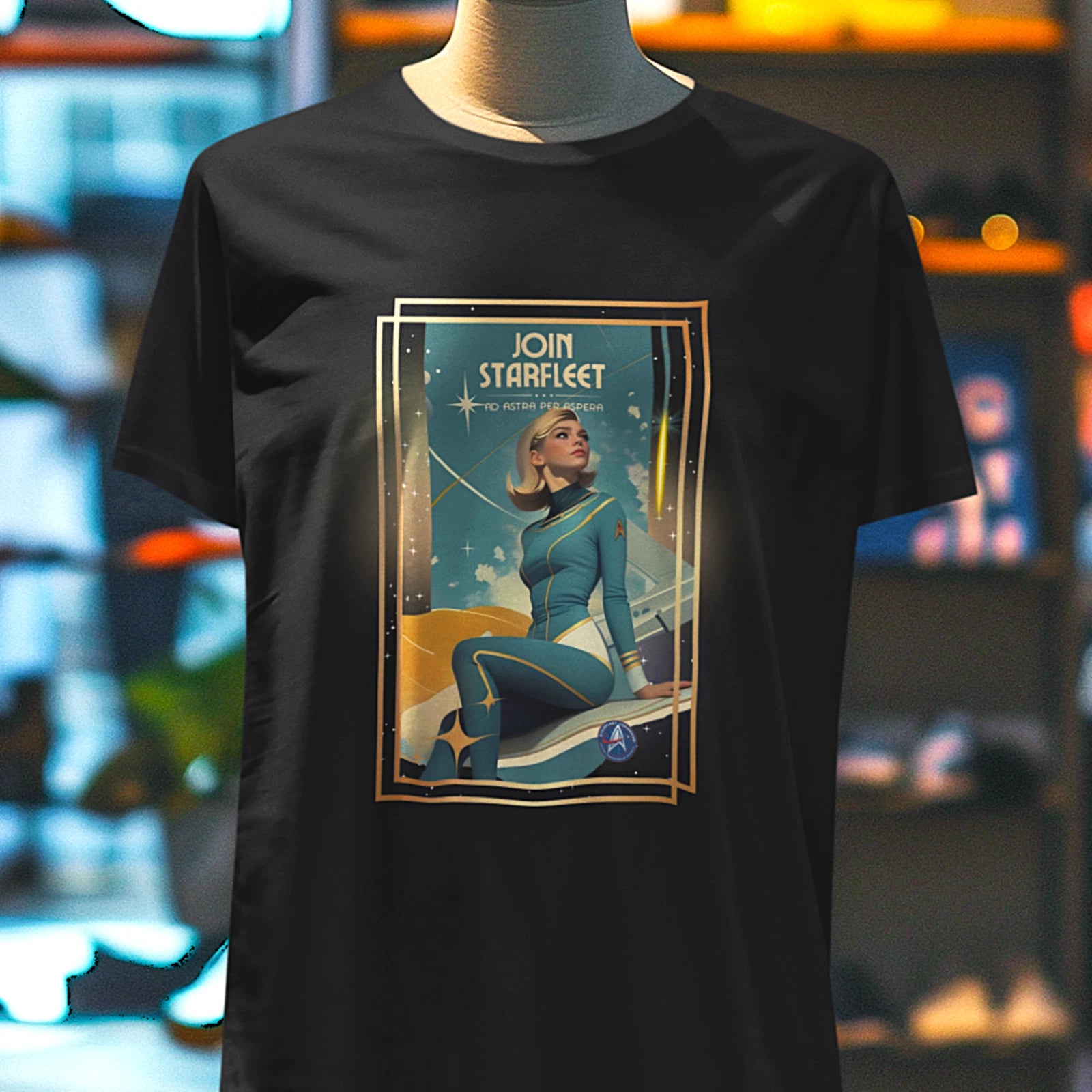Premium Join Starfleet Tee | Retro Trekker Recruitment Poster Shirt by OnCulture