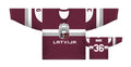 Team Latvia Latvija 2025 Red Ice Hockey Jersey Custom Name and Number