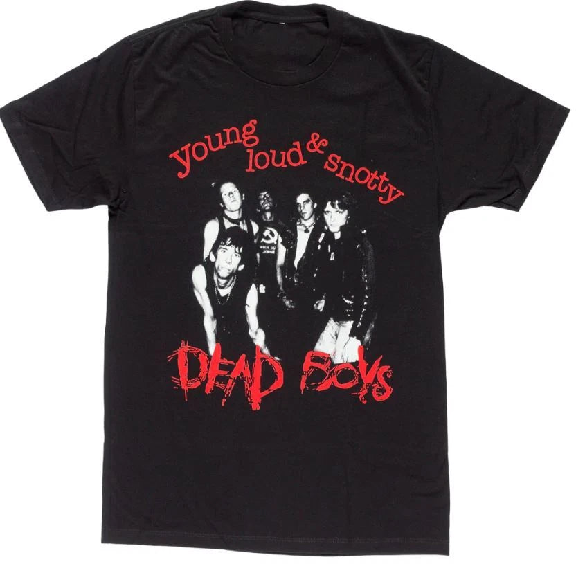 Vintage Dead Boys Concert Tour Men T-shirt Black Cotton Unisex All Sizes