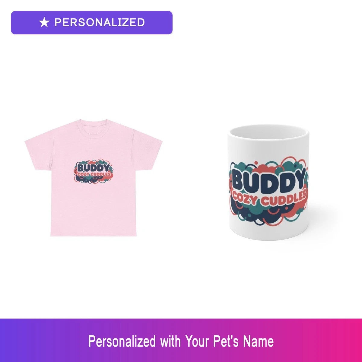Custom Shih Tzu Pet Lover Gift Set Shirt Mug Personalized Name Bundle