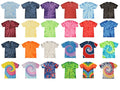 Tie Dye T-Shirts Multi-Color Adult XL 100% Cotton Colortone