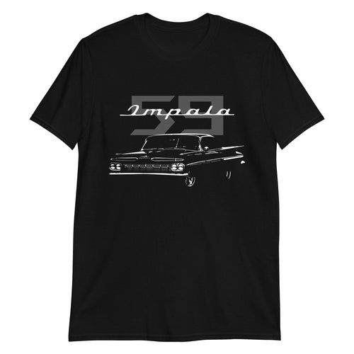 1959 Chevy Impala Custom Classic Car Collector Gift Antique Automobile T-Shirt