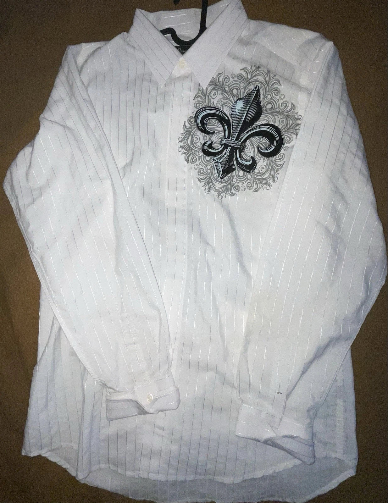 Premium Culture White L/S Men’s Shirt LARGE