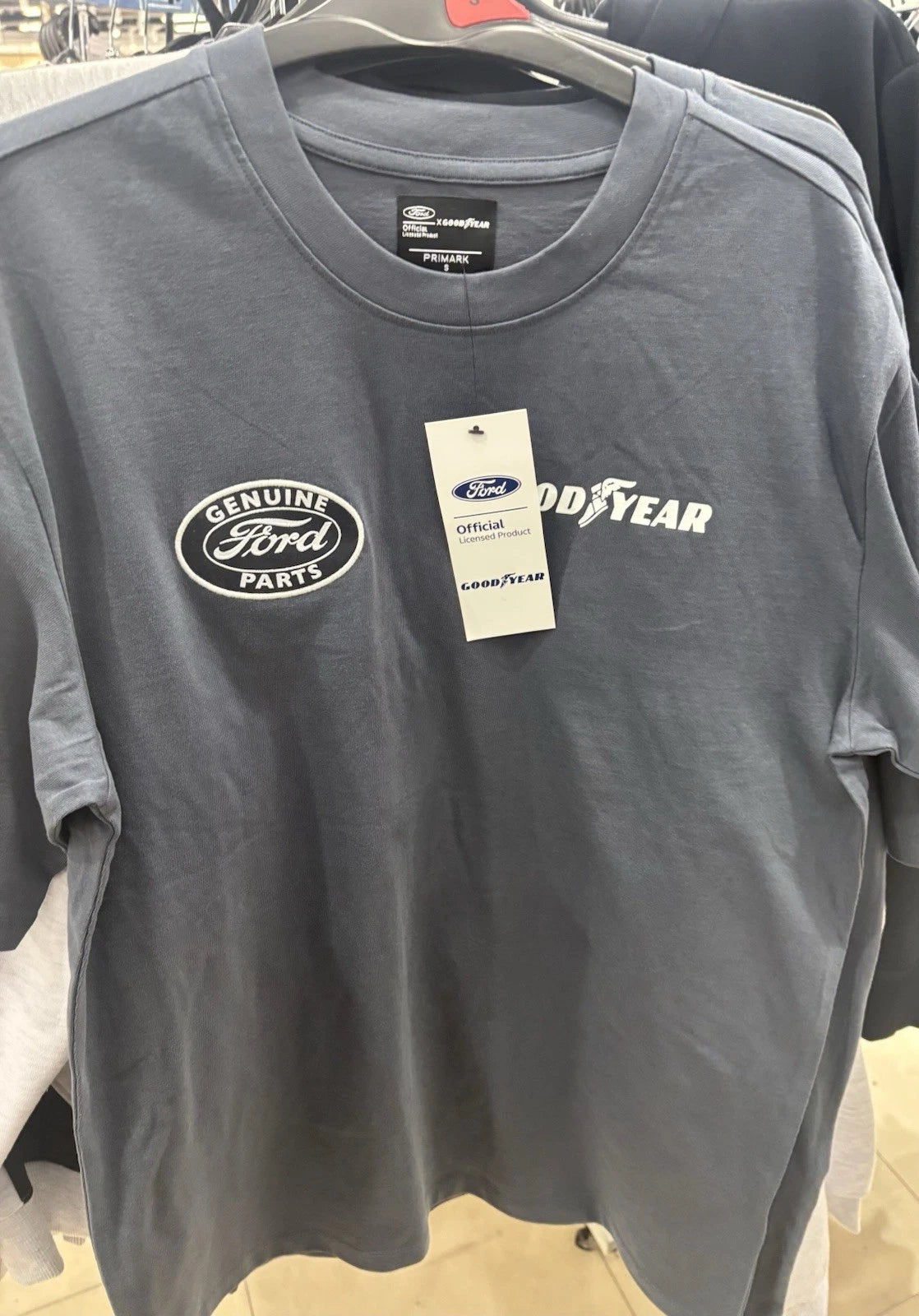 Ford X Goodyear Navy T-Shirt Men’s UK Sizes XS-2XL