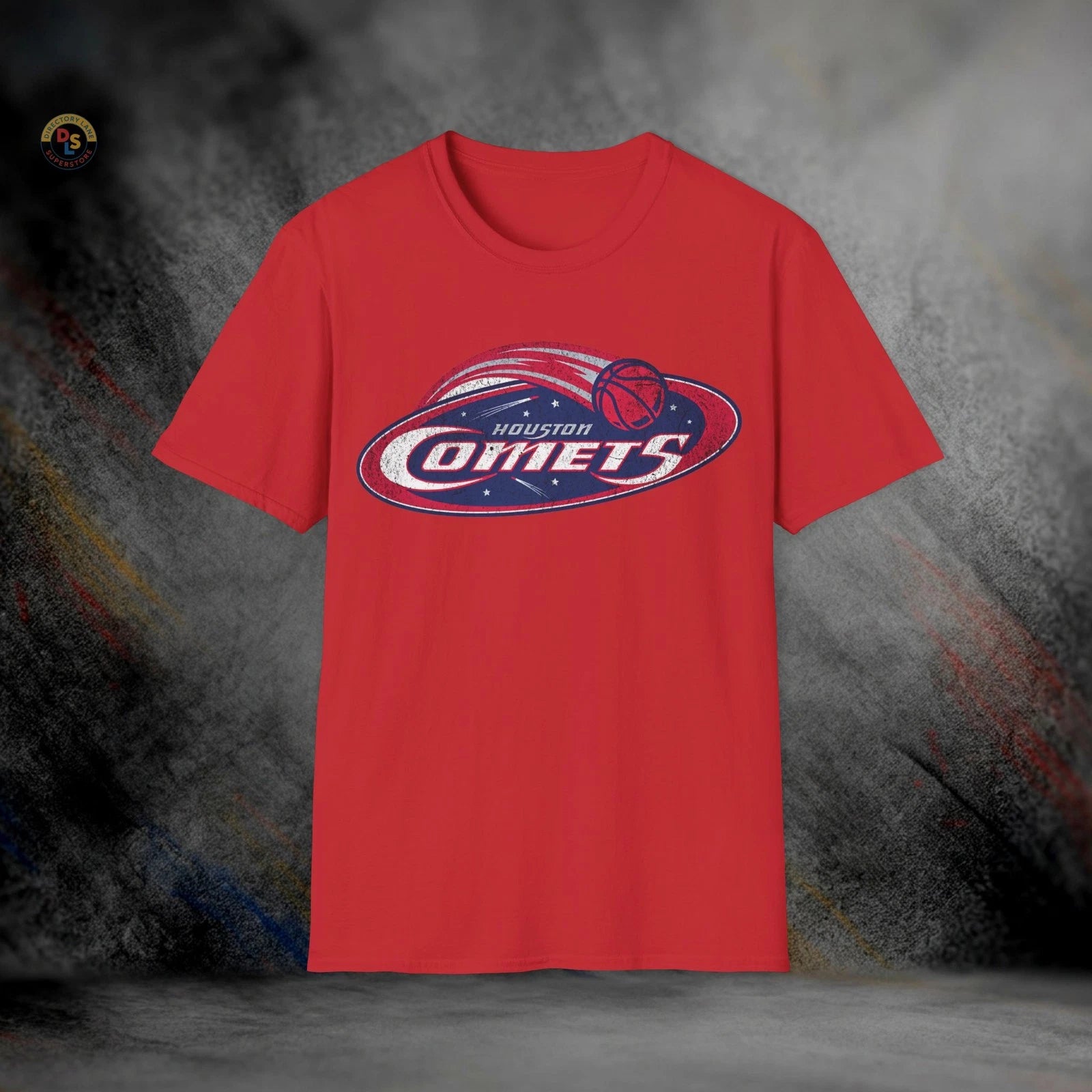 Houston Comets WNBA Defunct Vintage Basketball T-Shirt | Softstyle Tee