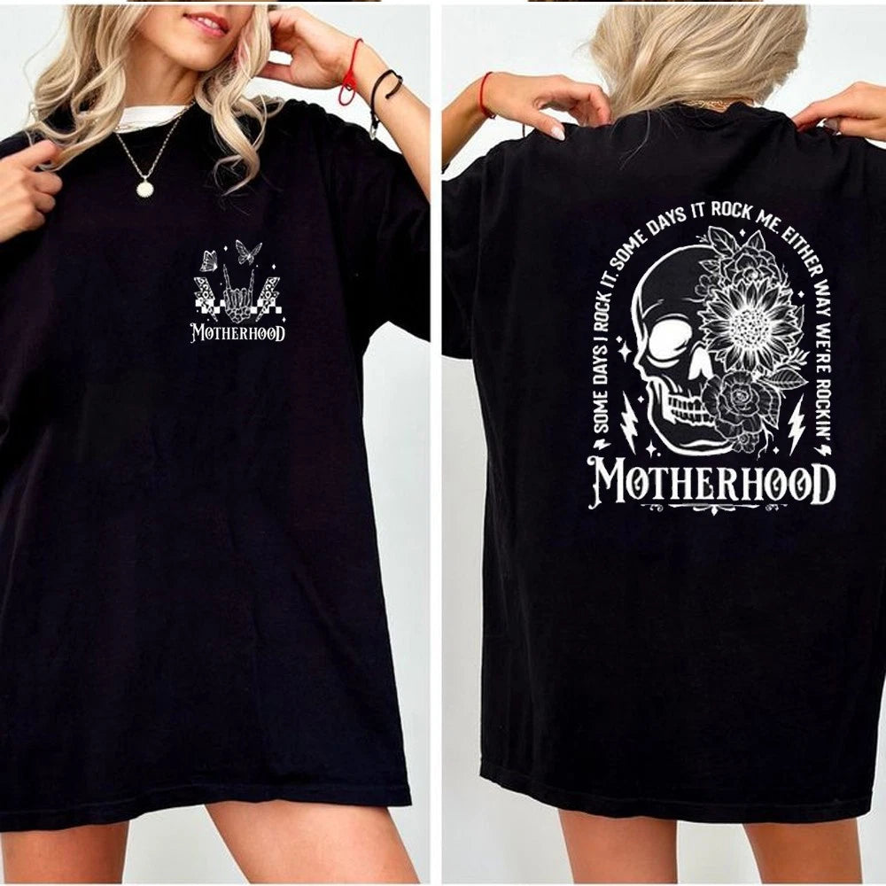 Vintage Motherhood Tee, Someday I Rock It Mom Life T-shirt, Mother's Day Gift