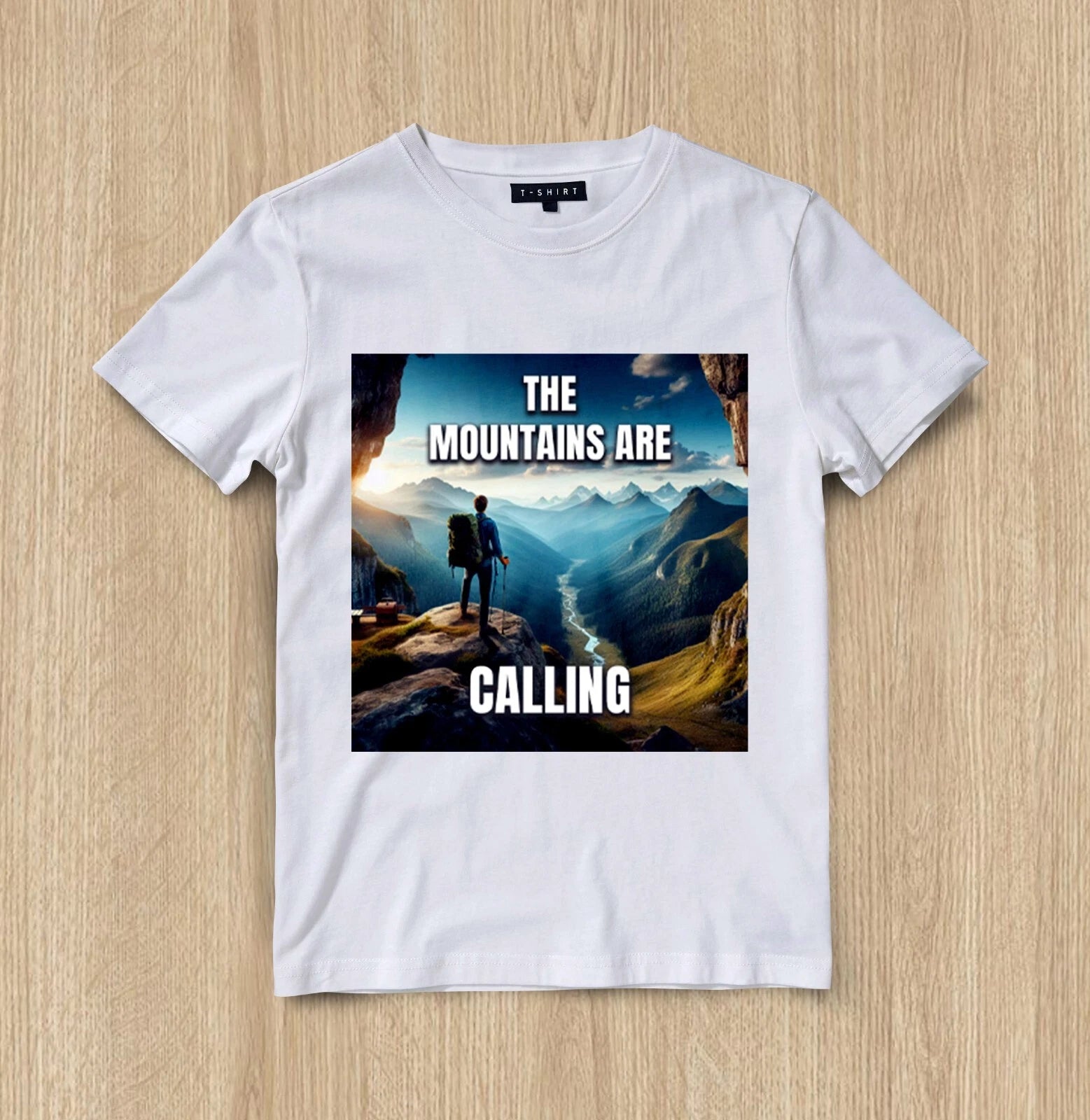 Custom Hiking Trends Graphic T-shirt Design Unisex Jersey Short Sleeve Tee