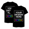 Personalized custom-made T-shirts with the text and photo printing you specify.