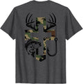 Youth Camo Faith Hunting Fishing Cross Hook Christian Jesus T-Shirt