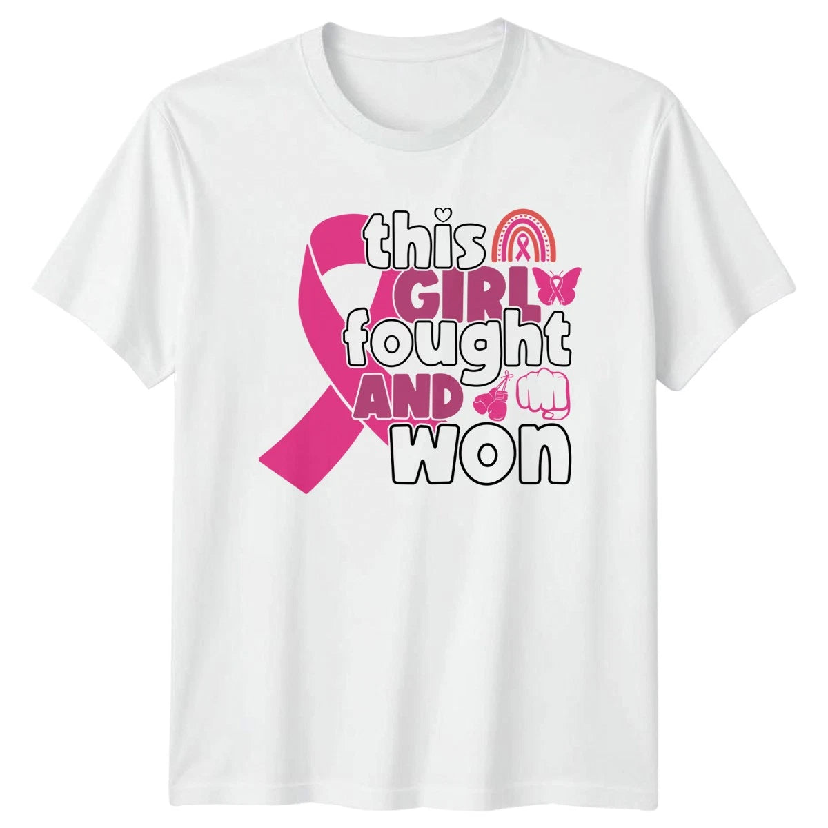 Hope And Live Breast Cancer Awareness Graphic Mens Womens Tee Shirt