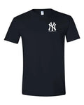 NY Yankees Left Chest Graphic Logo, TEES, New York Baseball Unisex.  All Sizes!!