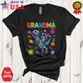 Grandma Birthday Dabbing Astronaut Riding T-Rex Dinosaur Outer Space Shirt, Mug