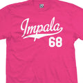 Impala 68 Script T-Shirt | 1968 SS Lowrider Classic Sports Jersey Mens Tee Shirt