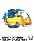1960's Econoline Custom Hot Rod Pro Street Pickup Truck Skull Tank Top Shirt T33
