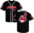 M LB Cleveland Indians baseball jersey AOP Unisex Shirt UB423