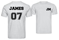 Personalised Football T-Shirt Custom Name And Jersey Number Birthday Gift Top