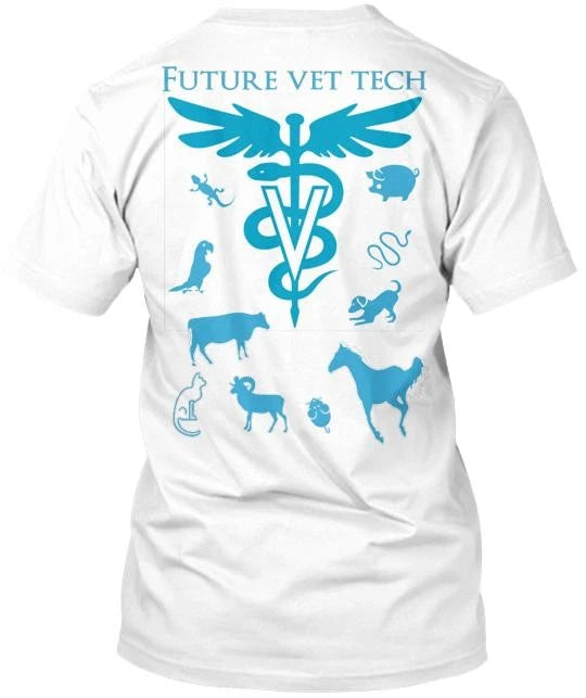 Penn Foster Future vet tech Tee T-Shirt Made in the USA Size S to 5XL