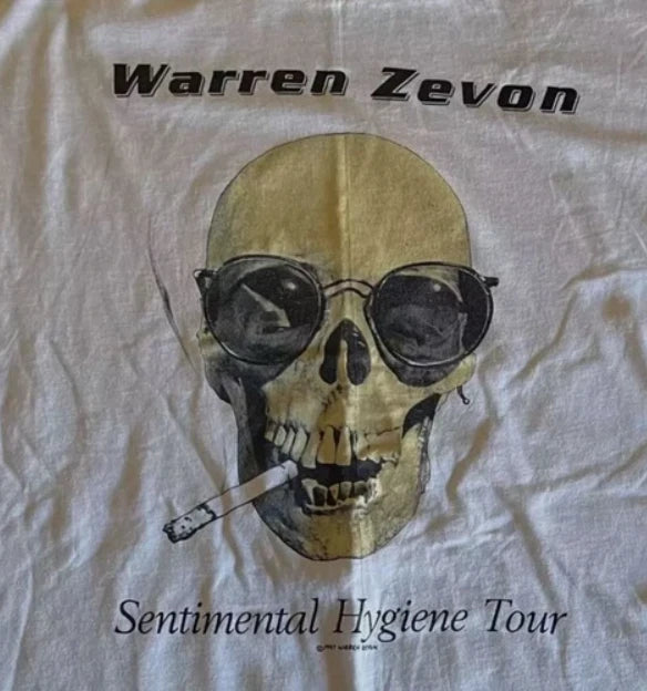 Sentimental Hygiene Tour Warren Zevon Tour men T Shirt S-5XL