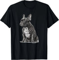 Funny French Bulldog Frenchie Black and White Gift Unisex T-Shirt