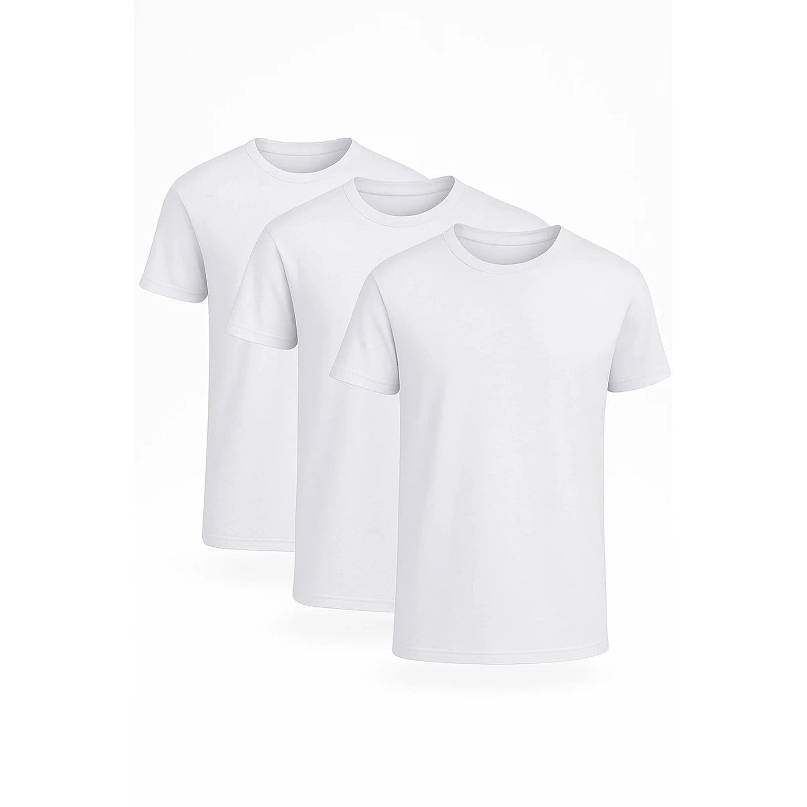 NEW White Mesh Tees Shirts 3-Pack Wrangler Mens Performance Breathable Soft L