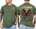I Stand with ICE, Immigration and Customs Enforcement Patriotic US Flag 2 Sided