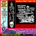 1968-1974 Outlaw Skeleton Blown Gasser Race Muscle Car Fantasy Hot Rod Tank Top