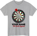 Personalized Dartboard Unisex T-Shirt - Custom Name Darts Sports Bespoke Gift