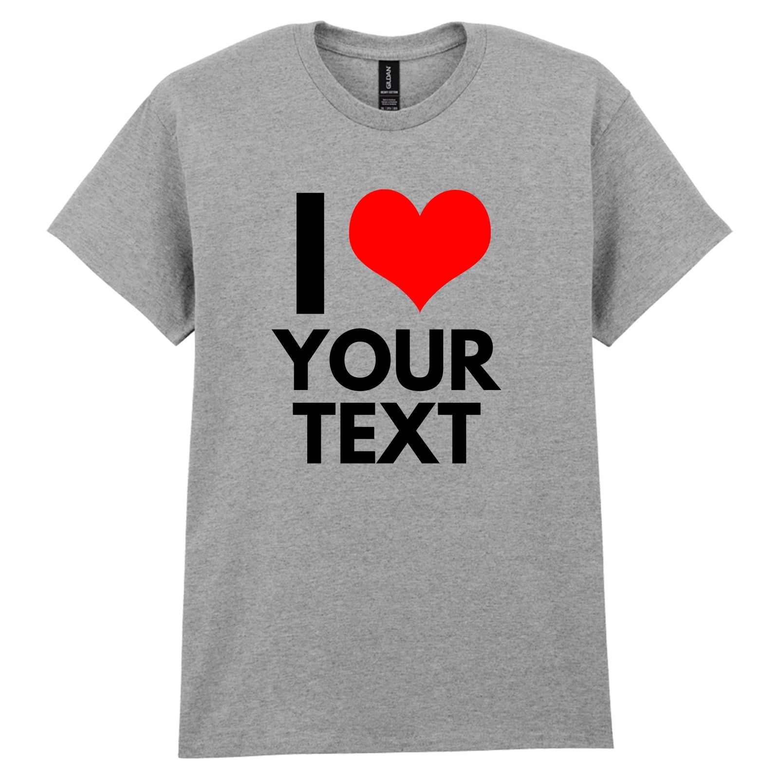Mens Custom I Heart Tshirt • Mens Unisex T Shirt