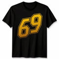 Unisex 69 T Shirt Baseball Football Rude Funny Sport Mens Womens Tee