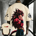 Unisex Japanese Anime Style Graphic T-Shirt Oversized Cotton Dragon Streetwear