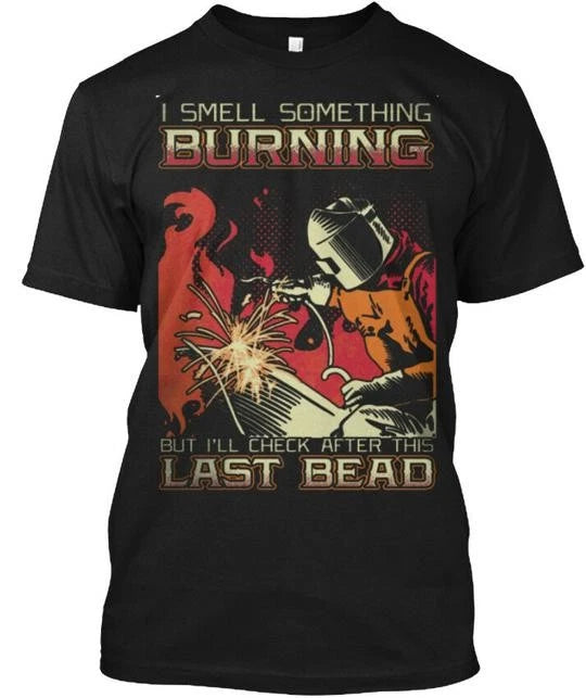American Welding Hood Welder Mig Weld I T-Shirt Made in the USA Size S to 5XL