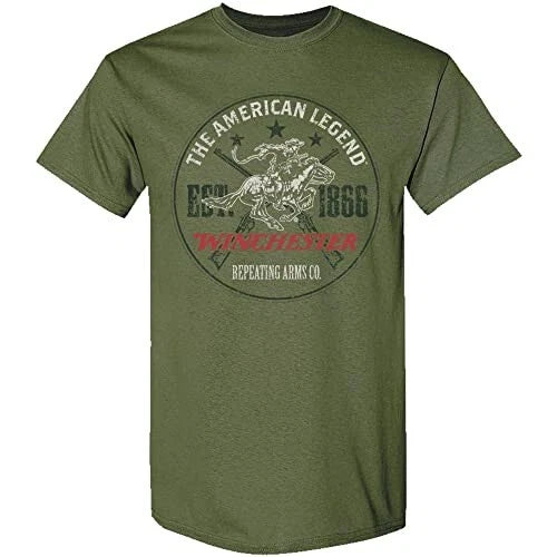 Winchester Official Repeating Rider Legend Vintage Graphic T-Shirts for Men