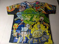 Rick & Morty shirt Mens Large All Over Print colorful fun lightweight breathable