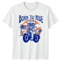 Born To Ride Mens T-Shirt Cruiser Biker Cowboy Fathers Day Gift For Him