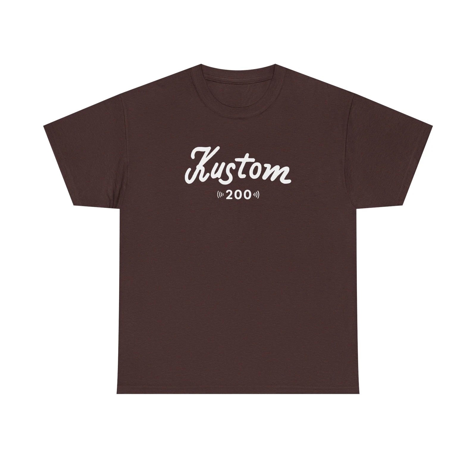 Kustom Guitar Bass Amp Badge Logo T-Shirt - Vintage Retro Musician Gift CCR Tee