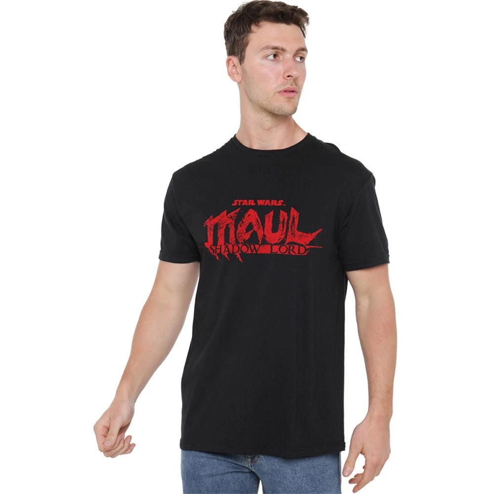 Maul Shadow Lord Red Logo Unisex T-Shirt S-5XL, Black