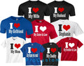 I LOVE MY "ADD YOUR NAME" Custom Shirt With Any Text Valentine's Heart ALL SIZES