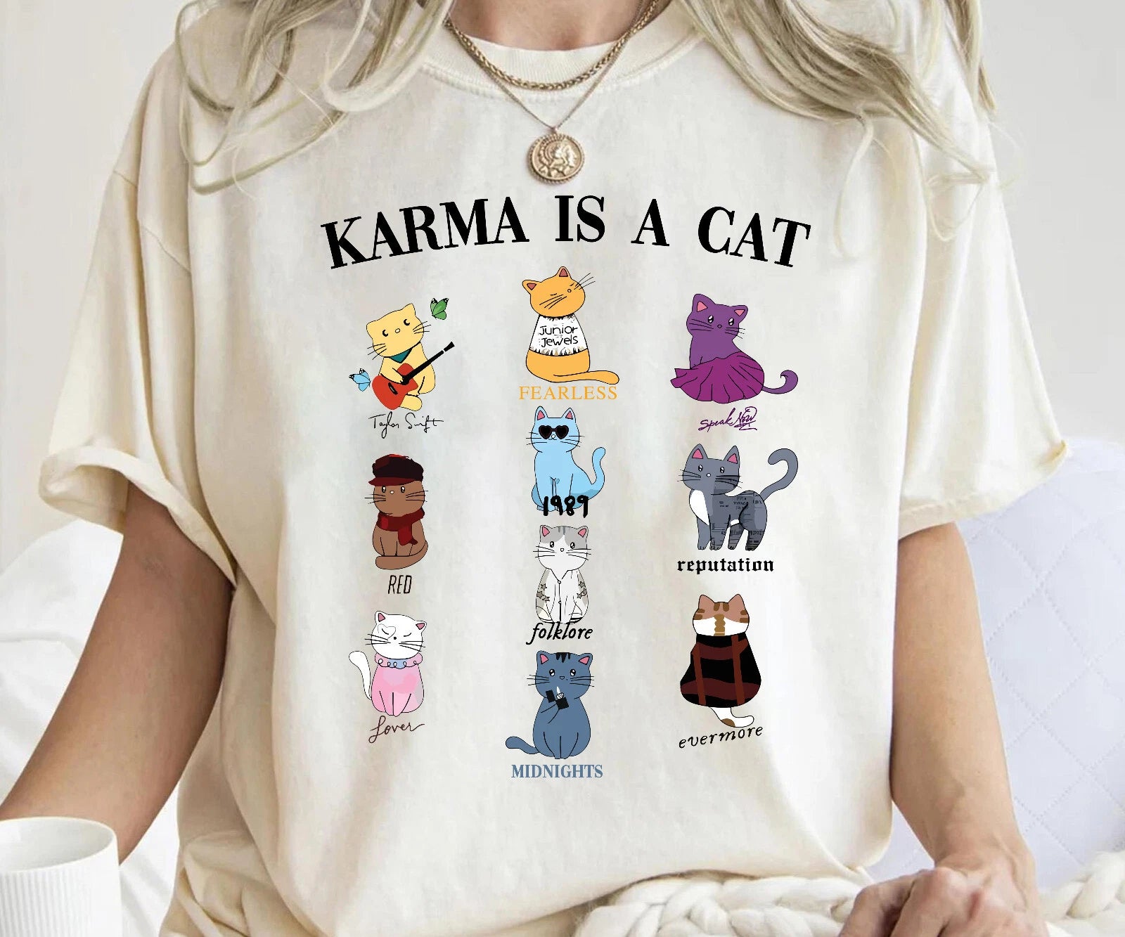 Karma Is A Cat Shirt Cat Lover Gift Unisex Adult Kid Shirt 320111097