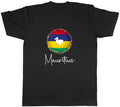Mauritius Flag Colour Country Mens Unisex T-Shirt Tee Gift