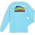 Guy Harvey Radiant Fishing Long Sleeve Pocket T-shirt..Pick Size..MSRP $28..PBLU