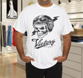 New Victory Skull Motorcycles Oversized T-Shirt