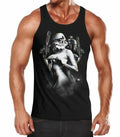Mens Tank Top Fantasy Star Warrior Blockbuster Parody Print Shirt
