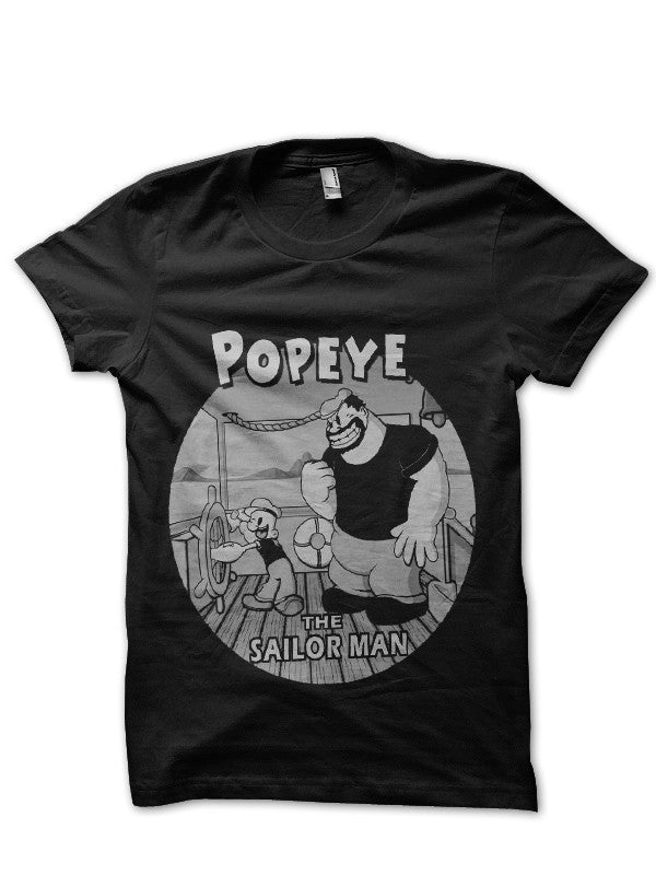 The Sailor Man! Black T-Shirt Hoodie, Sweatshirt | CoreVibeTees.com