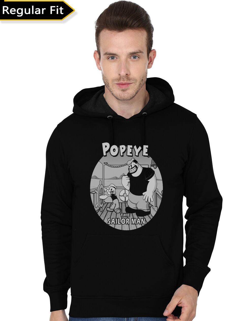 The Sailor Man! Black Hoodie T-Shirts, Sweatshirt | CoreVibeTees.com